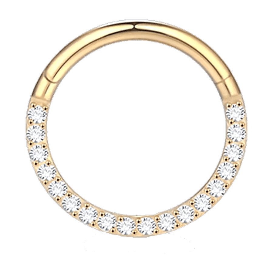 Argola Eternity com Zircônias - Ouro